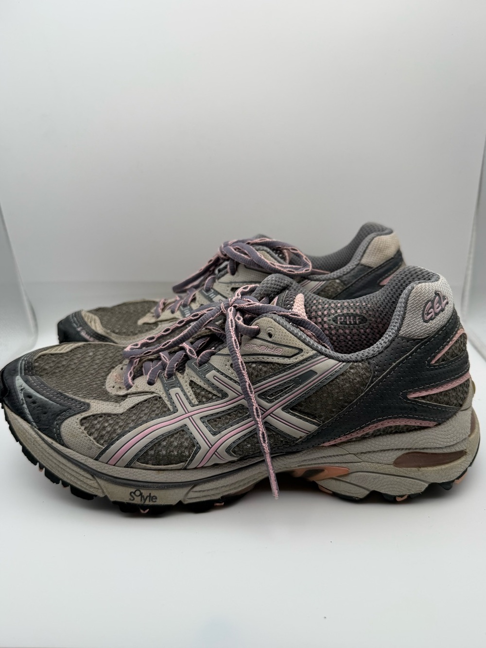ASICS GEL T959N Y2K Running Sneakers Size 8 Gray Pink